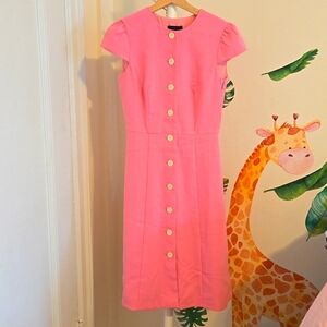 J Crew Pink Dress, Size 0, NEW with tags